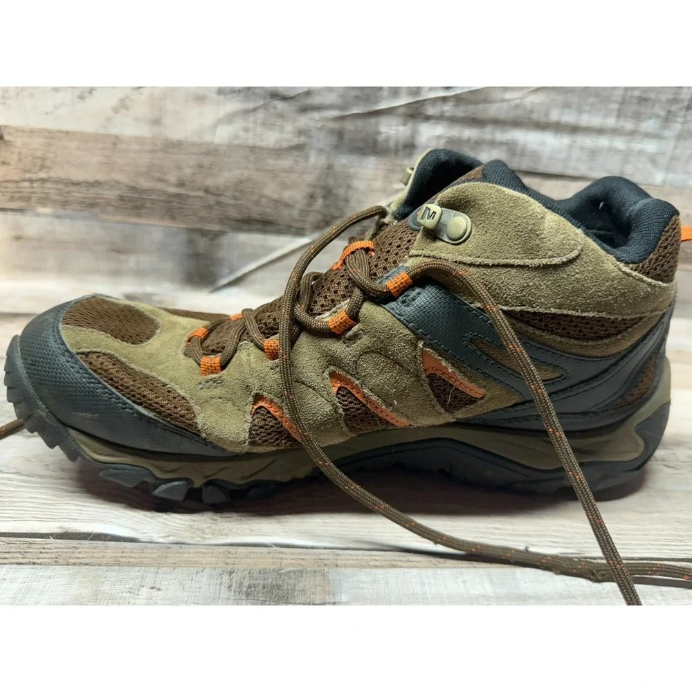 Merrell Men Hiking Performance Shoes Dry J09519‎ Size 11.5 Tan